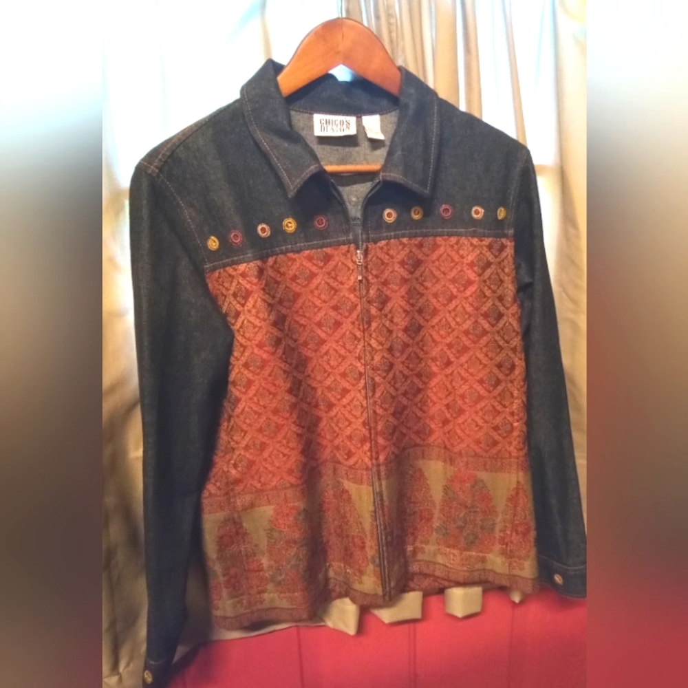 Chico's tapestry jacket